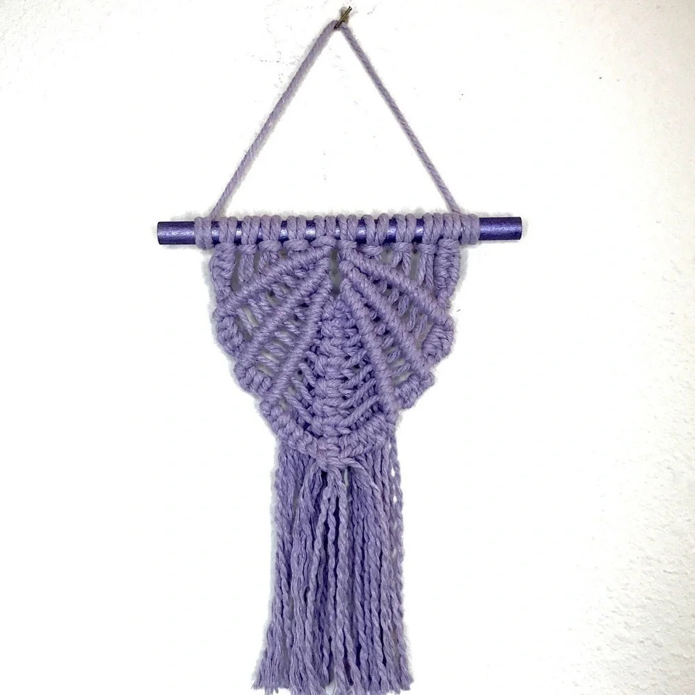 macrame boho wall hanging. Handmade